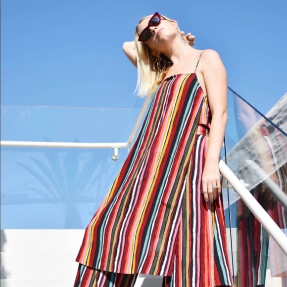 FREE PEOPLE Women's Multi-Striped SPLIT tunic ❤️❤️ - Picture 5 of 11